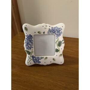 Square Small Blue And White Flower Picture Photo Frame For Table Top